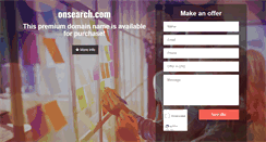 Desktop Screenshot of onsearch.com